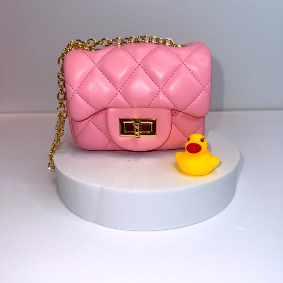 Pink Quilted Chain Bag - Picture 1 of 1